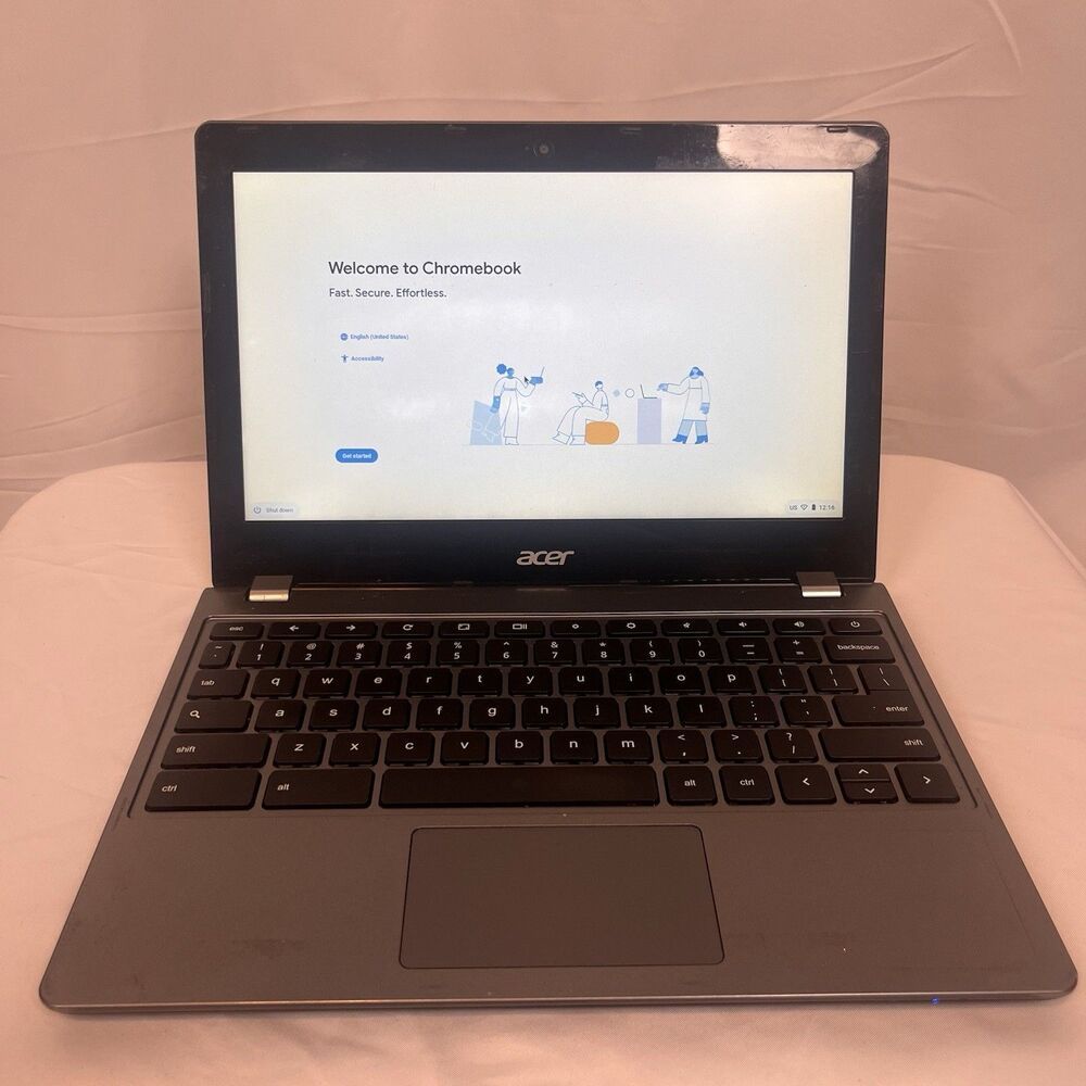Acer C740-C4PE 11.6" Chromebook Intel 4GB RAM 16GB SSD Good Condition With USBC - Picture 4 of 9